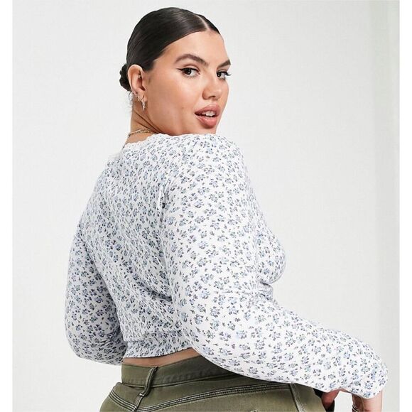ASOS Curve Floral Top NWT - Picture 4 of 4